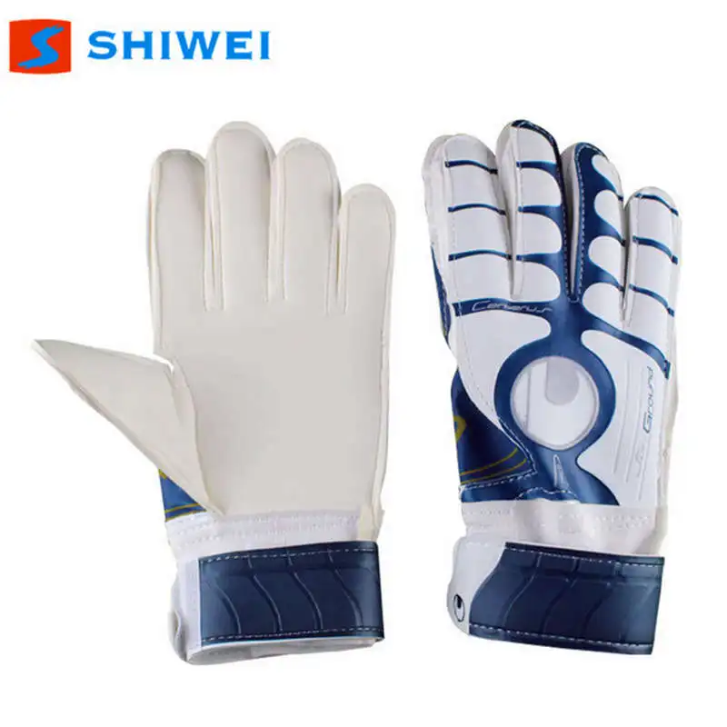 Новое поступление футбольные перчатки цветные с пальцами Нескользящие вратарские перчатки для спорта на открытом воздухе ударные футбольные перчатки для взрослых - Цвет: navy blue