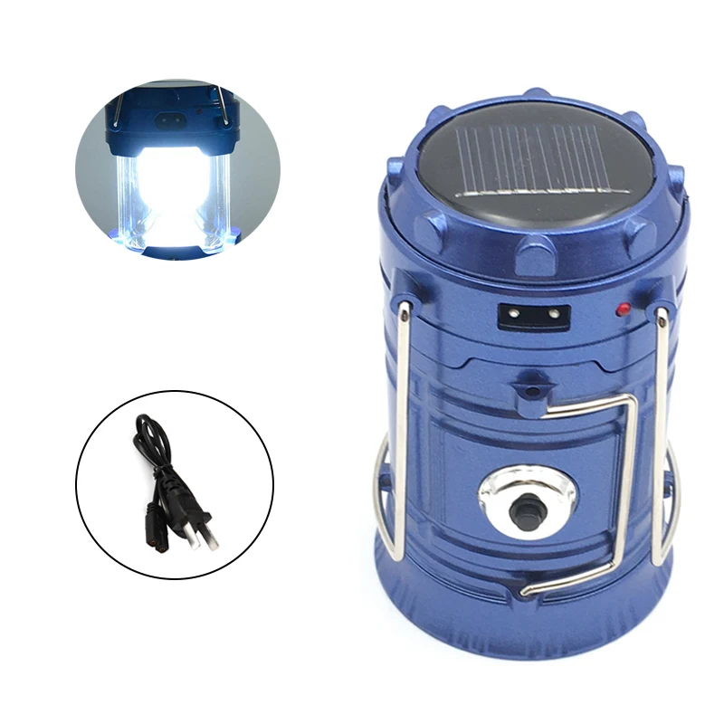 Rechargeable Camping Light Collapsible Solar Camping Lantern Portable