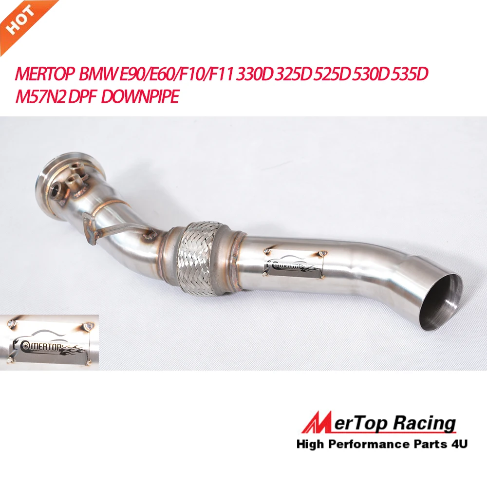 MERTOP гонки 2,5 ''E90/E60/F10/F11 330D 325D 335D 525D 530D 535D M57N2 DPF водосточная труба