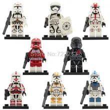 Figura de Star Wars Clone Trooper Stormtrooper Imperial Exército Militar Conjunto Modelo Kits de Construção de Blocos de Tijolos Brinquedos PG8097
