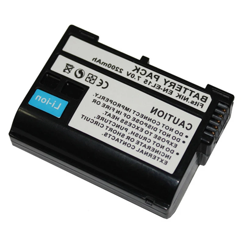 EN EL15 ENEL15 полный декодированный аккумулятор 2200 мАч для Nikon D500 D600 D610 D750 D7000 D7100 D7200 D800