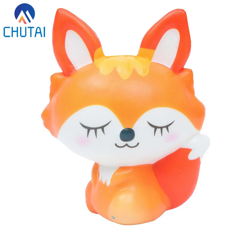 Kawaii Lovely Fox мягкий медленно растущий крем ароматизированный декомпрессия Снятие Стресса Squeeze Toys антистресс Squishies 12*10 см