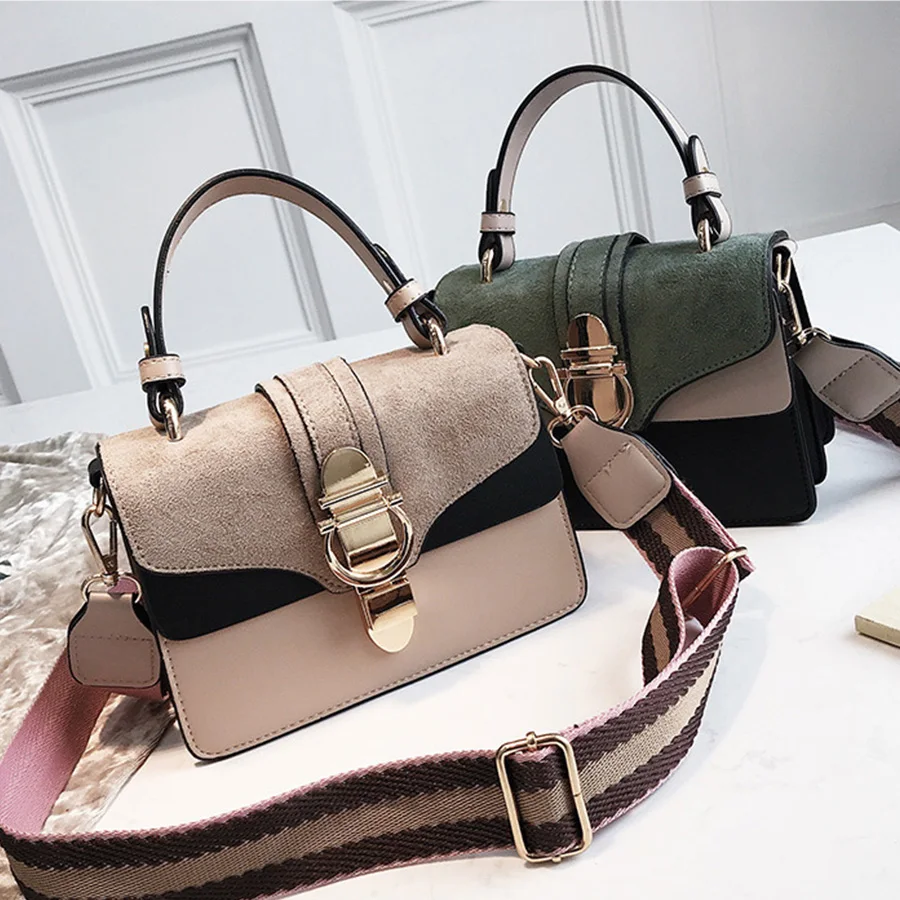 

Korean Fashion Wide Shoulder Strap Small Flap Bag Matte Women Handbag Designer Crossbody Bag Luxury Ladies Hand Bags Purse
