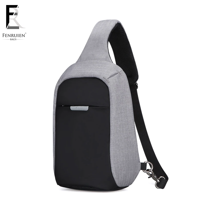 

FRN Crossbody Bags for Men Messenger Chest Bag Pack Casual Bag Waterproof Nylon Single Shoulder Strap Pack 2018 New Fashion