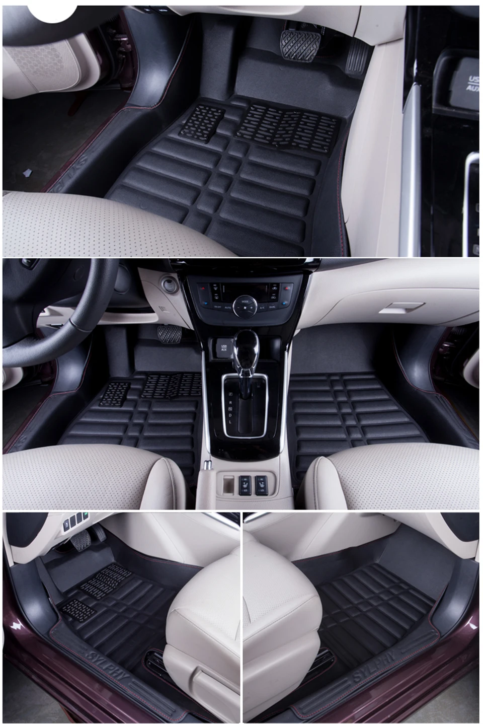 Автомобильный кожаный коврик для автомобиля для Nissan Rouge X-trail T31 T32 Qashqai Sylphy, Teana водонепроницаемые коврики автомобильные аксессуары