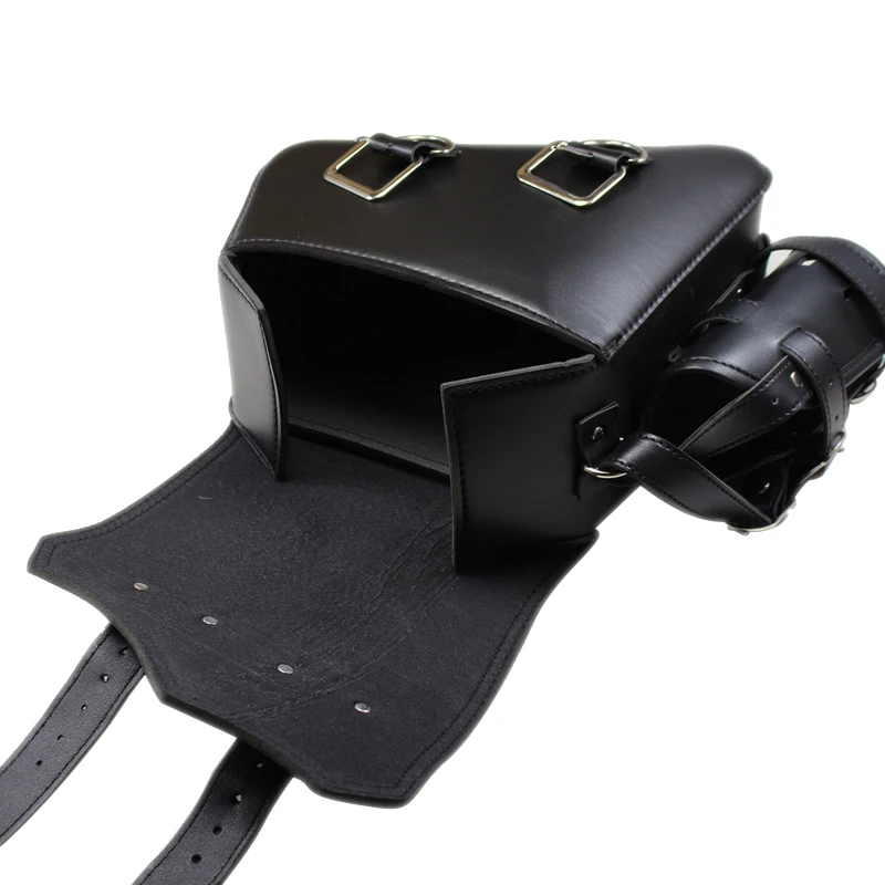 Черная искусственная кожа Solo Swing Saddlebag and Pannier хранение Совместимо с Sportster XL883 XL1200