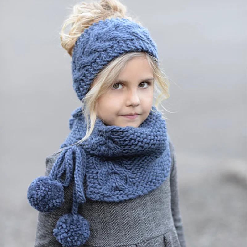 Girls ear warmer and scarf set
