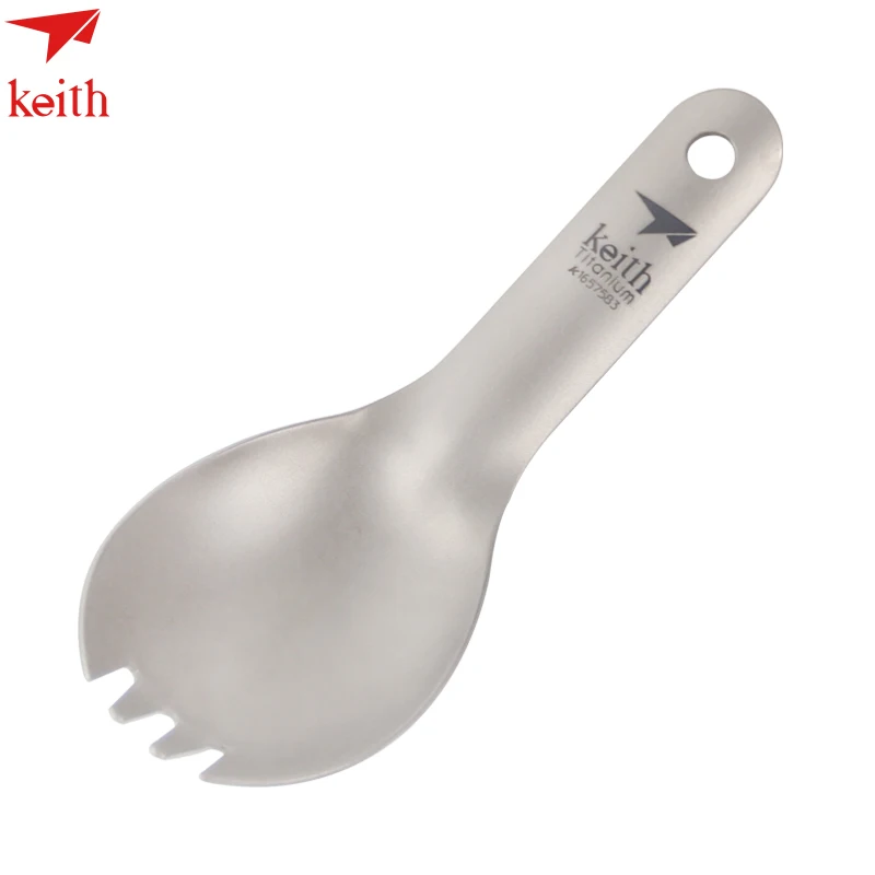 

Outdoor And Camping Keith Titanium Short Spoon Fork Camping Cutlery Outdoor Tableware Mode Ti5312