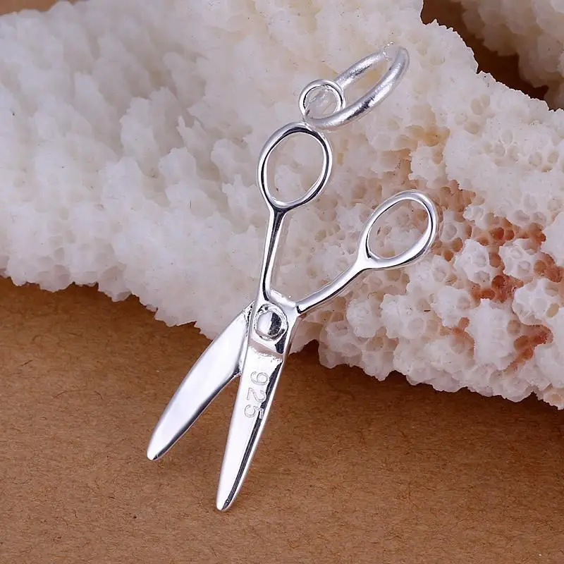 

1 pc HOT SALE Exquisite Charming women TOPPING Scissors Pendant Chain Necklace fine jewelry New