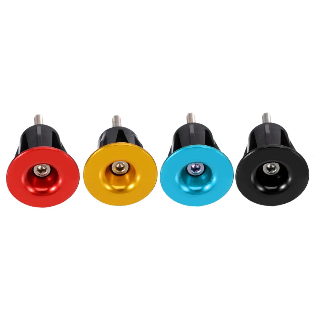 1 Pair Bicycle Handlebar Grip Caps MTB Road Bike Bicycle Aluminum alloy Handlebar Grips Bar End Caps Plug Bike Parts