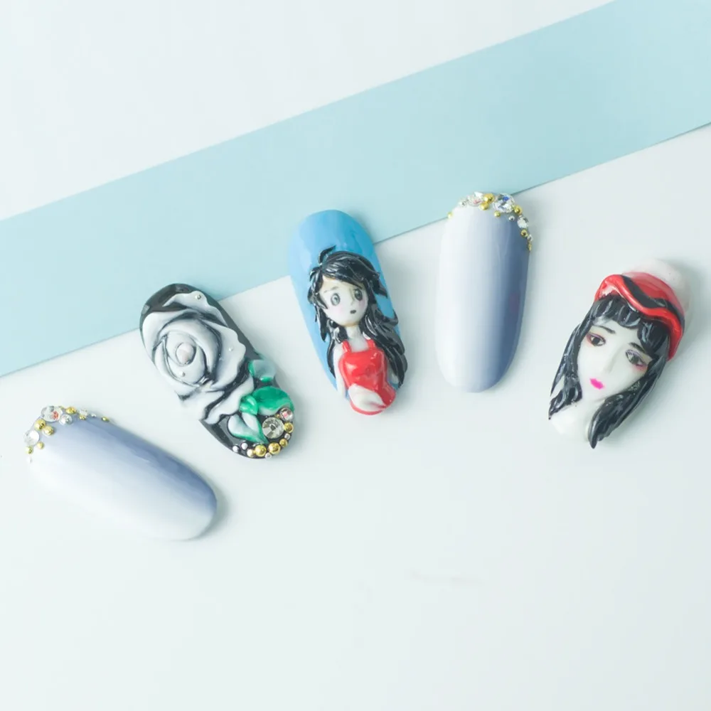 Carved Nail gel  (3)