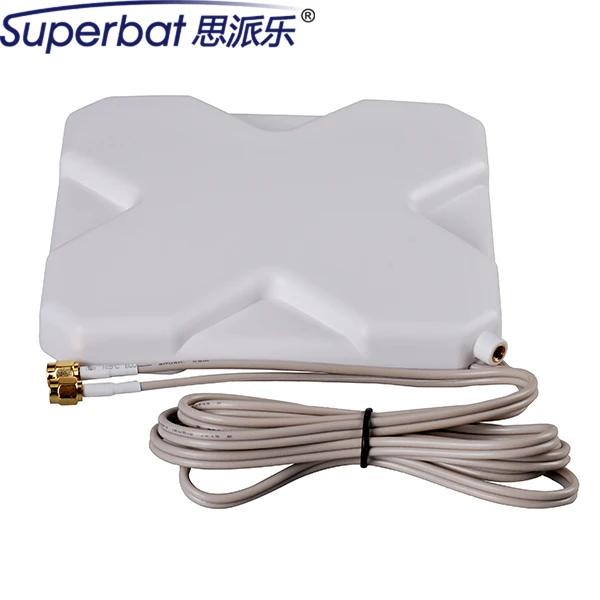 imágenes para Superbat 698-960/1710-2690 mhz 220*190*21mm 4g antena 35dbi booster sma doble zet antena antena macho para huawei módem usb imágenes para Superbat 698-960/1710-2690 mhz 220*190*21mm 4g antena 35dbi booster sma doble zet antena antena macho para huawei módem usb