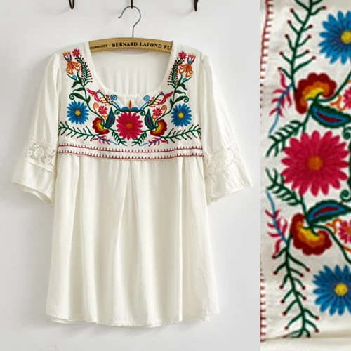 Blouse mexicaine femme Outlet