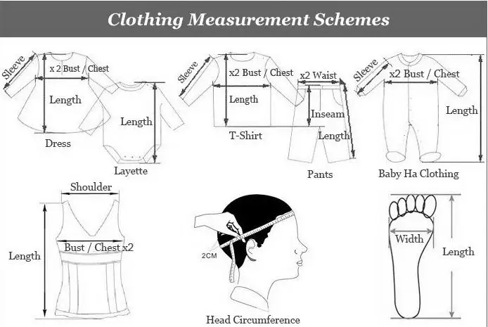 clothing measurement schemes