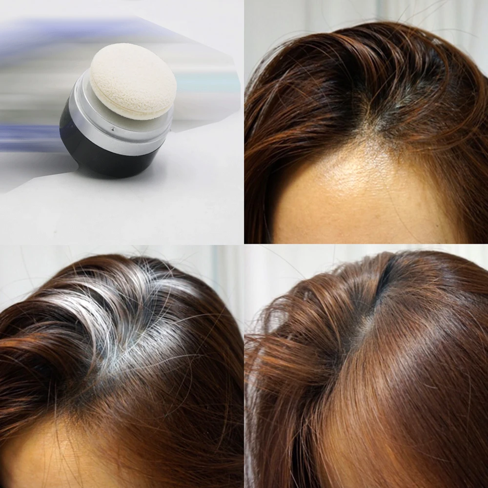 

Oily Hair Quick Dry Powder Instantly Hair Styling Fix Hair Greasy with Cleaning Sponge for Laziness People BTZ1 TSLM2