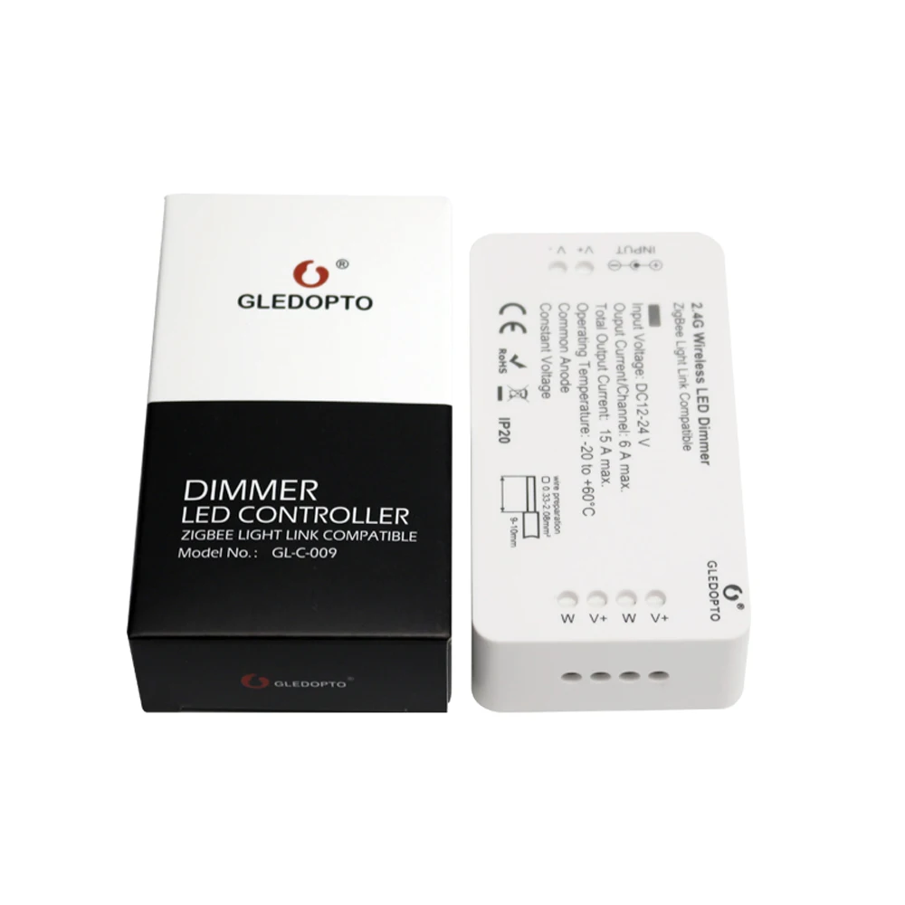 Zigbee LED Dimmer DC 12V 24V 360W Smart APP Control Light Strip Voltage Regulator Light Dimmer For LED Strip Power Controller