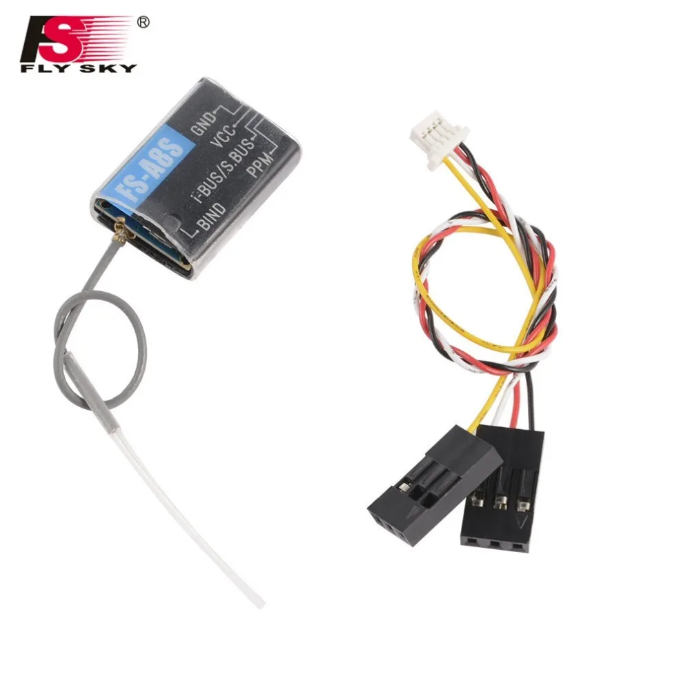 

Flysky FS-A8S 2.4G 8CH Mini Receiver with PPM i-BUS SBUS Output for RC Quadcopter FS i4 i6 i6S i6X TM10 TM8 Transmitter