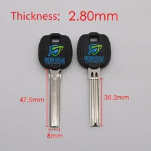 JF067 дома ямочка ключ эмбрион одной строки ключевой замена лезвия Длина 47,5 мм(10 шт