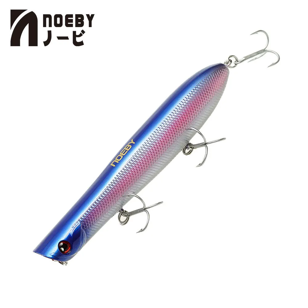 Noeby 130 мм 31 г Поппер для рыбалки наживка 3d моделирование глаза жесткая приманка окунь LureFishing снасти с красными губами с крючками Vmc - Цвет: Nsb203
