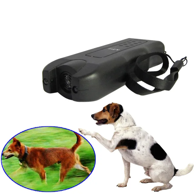 Anti Barking Stop Bark Dogs Training Device LED Ultrasonic Dog Repeller Trainer Pet Supplies Hogard