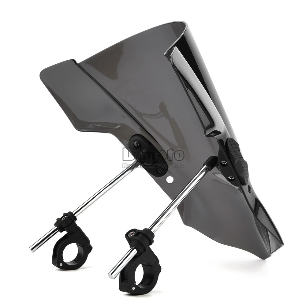 Universal Motorcycle Windshield Street Bike Windscreen For 22mm 25mm 28mm Handlebar Motorbikes (7)