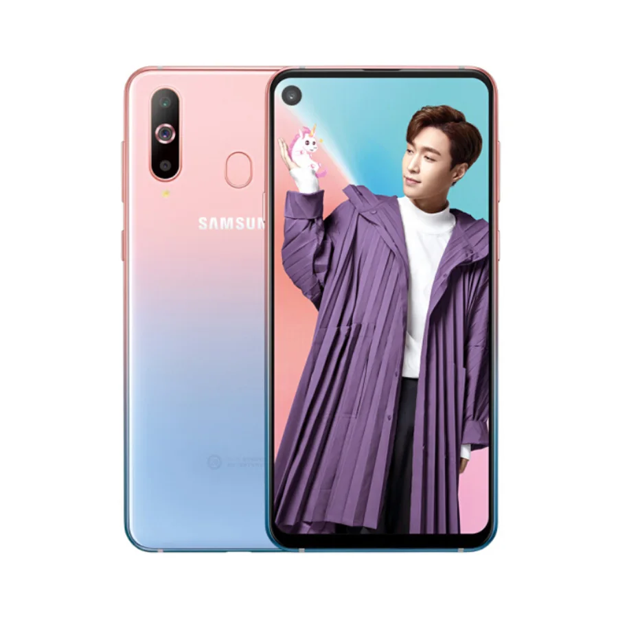 Мобильный телефон samsung Galaxy A8s G8870, 6,4 дюймов, 6 ГБ ОЗУ, 128 Гб ПЗУ, четыре ядра, Snapdragon 710, четыре камеры, NFC, две sim-карты - Цвет: 6GB 128GB Pink Blue