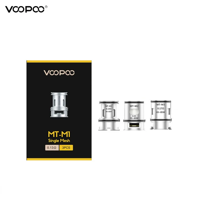 Оригинальные сменные катушки VOOPOO MT 3 шт./лот для испарителя Maat Sub ohm Tank/Voopoo ALPHA Zip/ALPHA