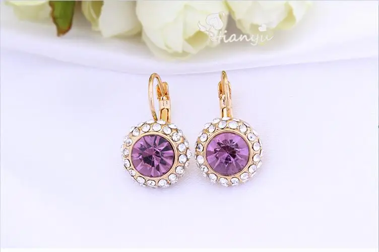LIXINTAI бренд серьги с кристаллами Сваровски Fine jewelry инкрустированные Австрия