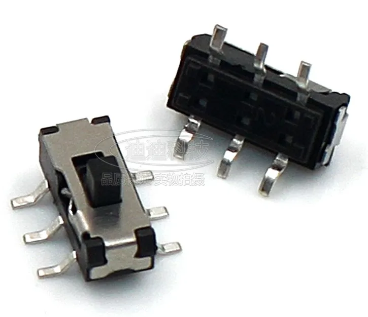 

20Pcs MSS22D18 MINI SMD Slide Switch 2P2T 6Pin Handle high 2mm