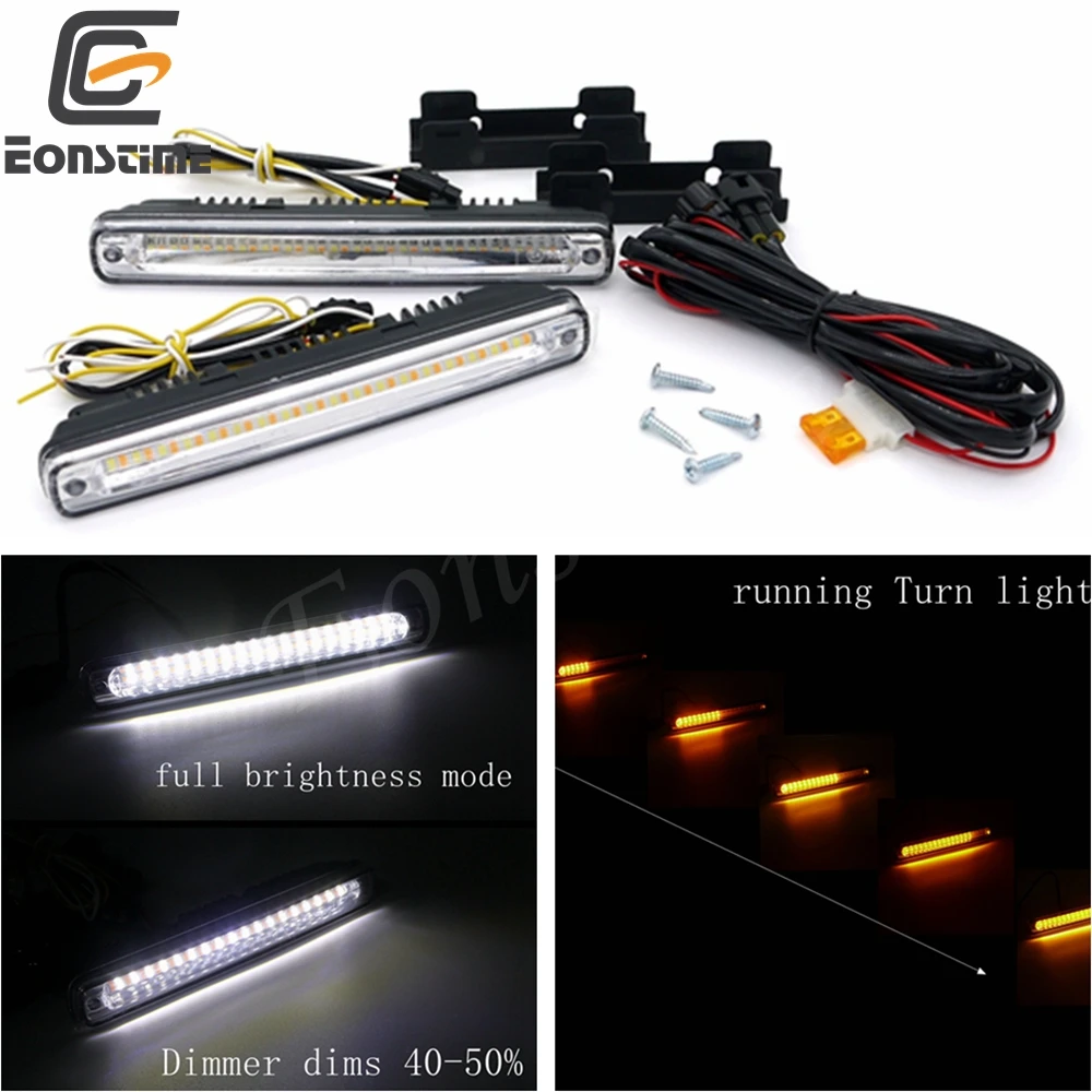 Eonstime 12v 16v Car 36led White Daytime Running Fog Light