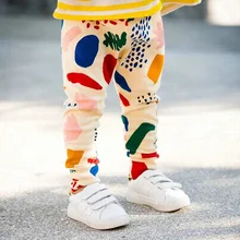 Новые детские штаны с принтом летние штаны для маленьких мальчиков и девочек детские леггинсы на возраст от 1 до 4 лет