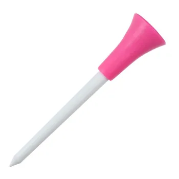 

30pcs/lot Multi Color Plastic Golf Tees 83mm Rubber Cushion Top Golf Tee Golfer Training Accessories Outdoor Golf Aids