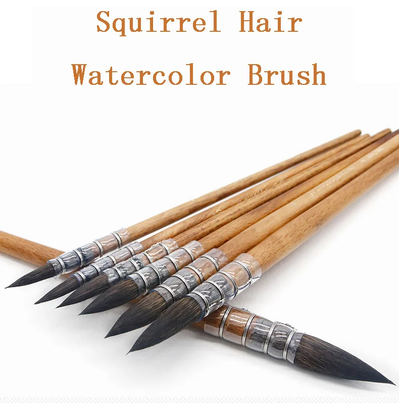 

Squirrel Hair Art Painting Brushes Artistic Watercolor Paint Brush for Watercolor Painting Art Supplies, Professional Artist