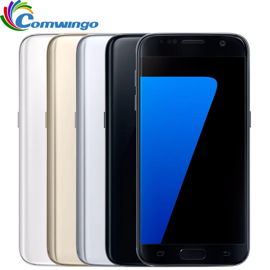 Оригинальный разблокированный samsung Galaxy S7 4 Гб ОЗУ 32 Гб ПЗУ смартфон 5,1 ''12MP четырехъядерный NFC 4G LTE мобильный телефон s7 Android телефон