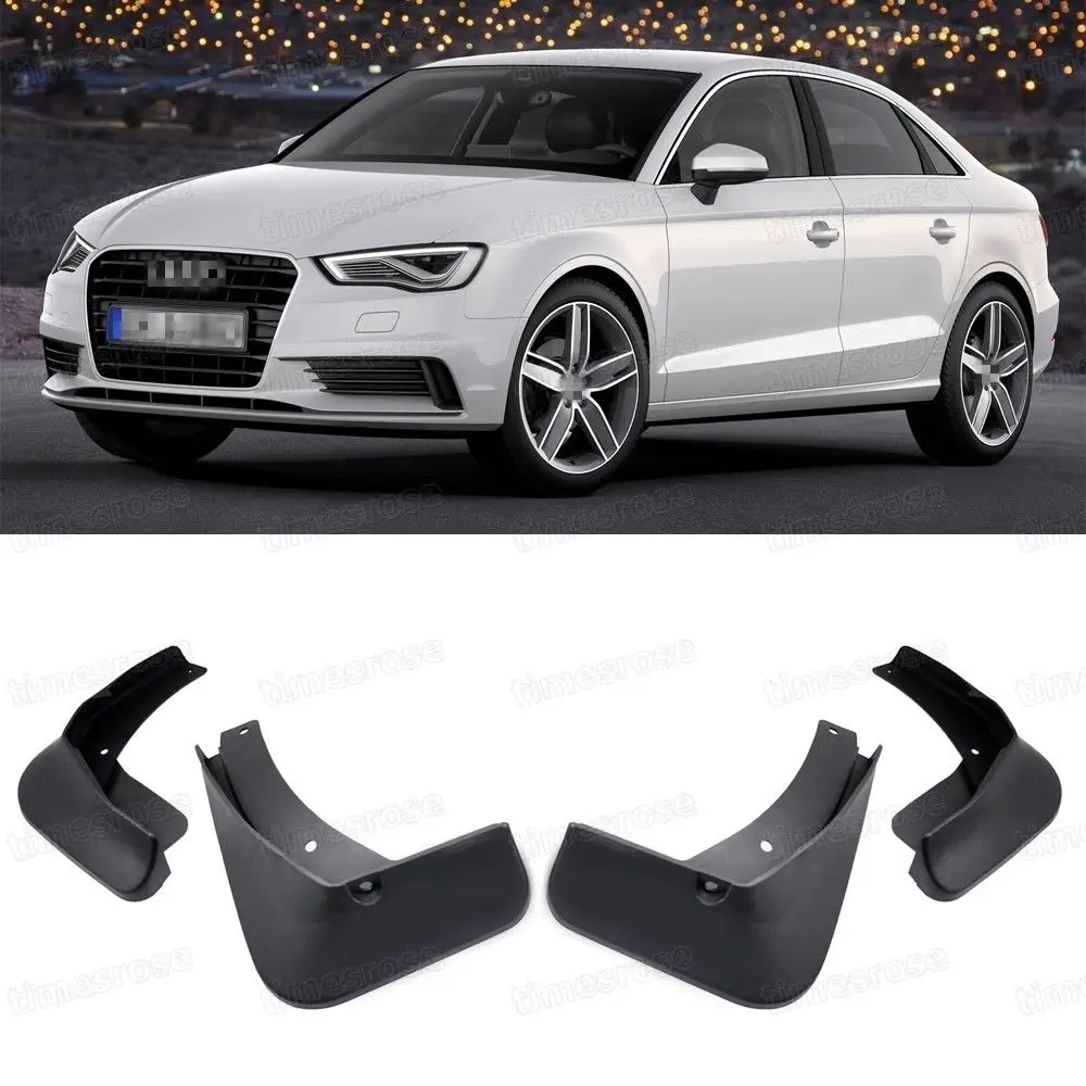 BBQFUKA ABS Exterior Car Mud Flaps Splash Guard Fit For Audi Q3 2012