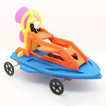 

DIY Air Power Water Land Ship Hovercraft Toy Experiment Science Education Model
