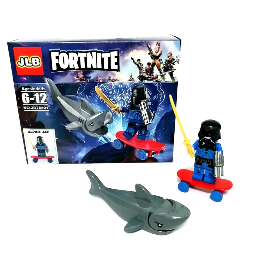 

New Compatible Fortinet LegoINGlys Mini Figure for Skull Trooper Alpine Ace Bladestorm Hot Fixer Fans Christmas Gift