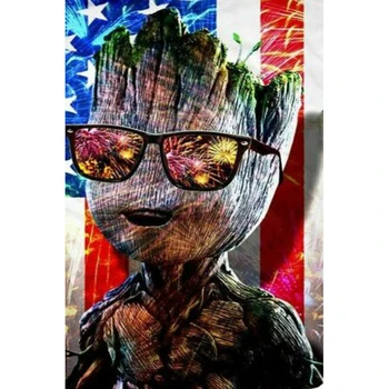 

5D DIY Square/Round Diamond Groot Cross Stitch Diamond Embroidery Needlework home Decoration J0087