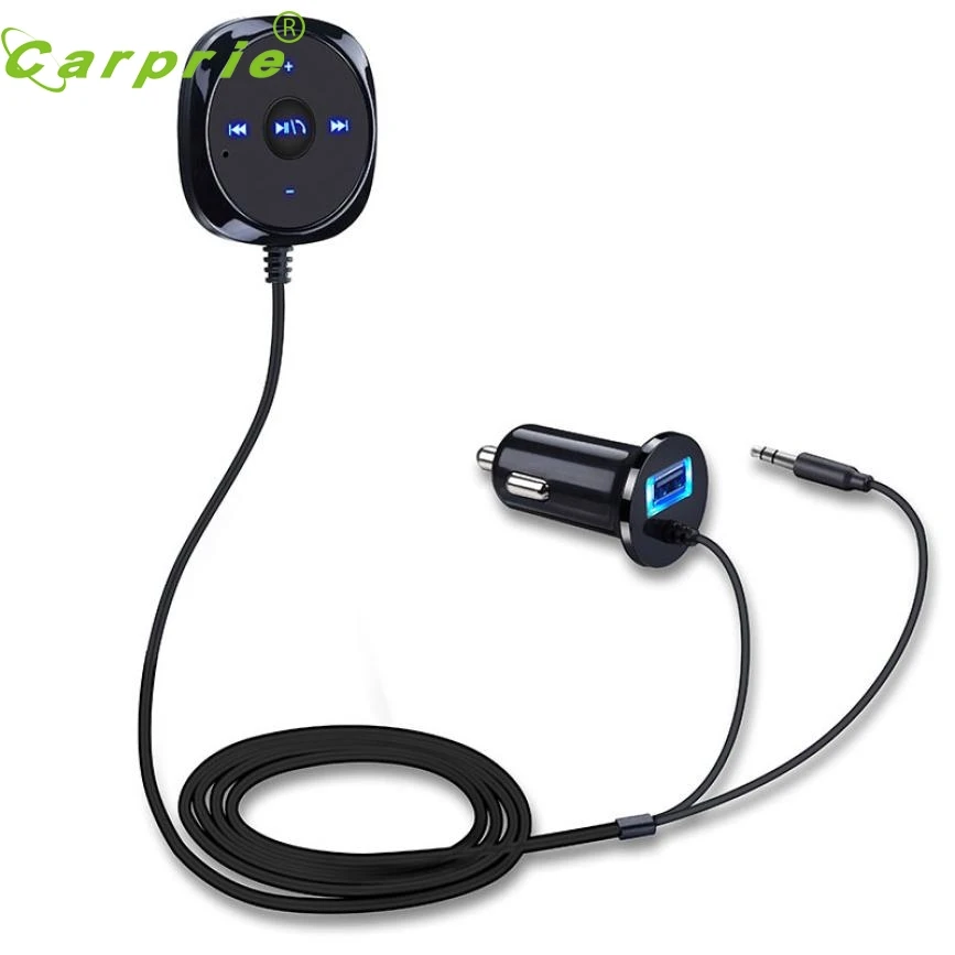 

Car-styling Bluetooth 4.0 Wireless Music Receiver 3.5mm Adapter Handsfree Car AUX Speaker nr5