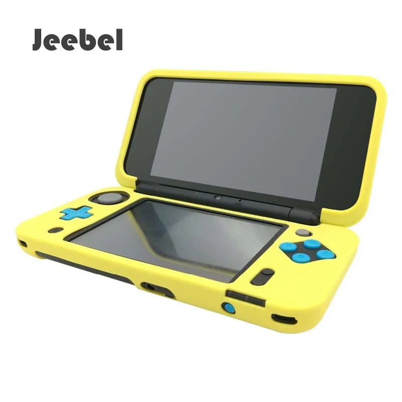 Jeebel NAND 2DS XL LL чехол игровой автомат силиконовый Полный Чехол резиновый корпус мягкий кожаный чехол ручка чехол