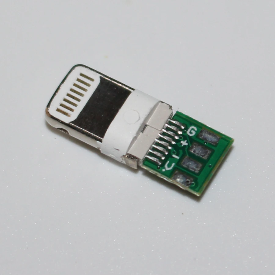 2 комплекта 8Pin штекер USB разъем адаптера конвертер 3 5 мм стерео Тип сварки для iphone