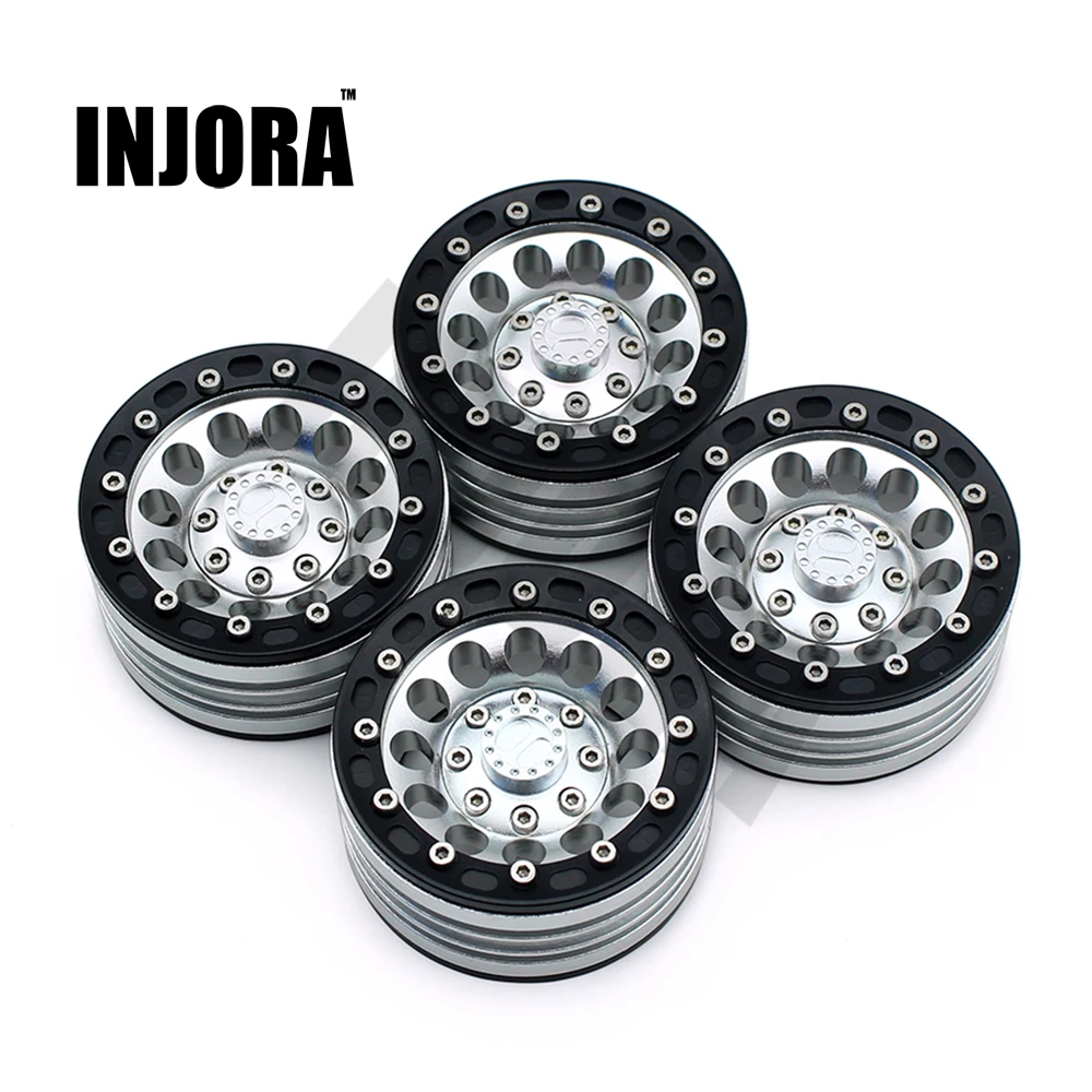 

4Pcs/Set 1:10 RC Crawler Metal Alloy 1.9 Inch Wheel Rim BEADLOCK for 1/10 Axial SCX10 TAMIYA CC01 D90 D110