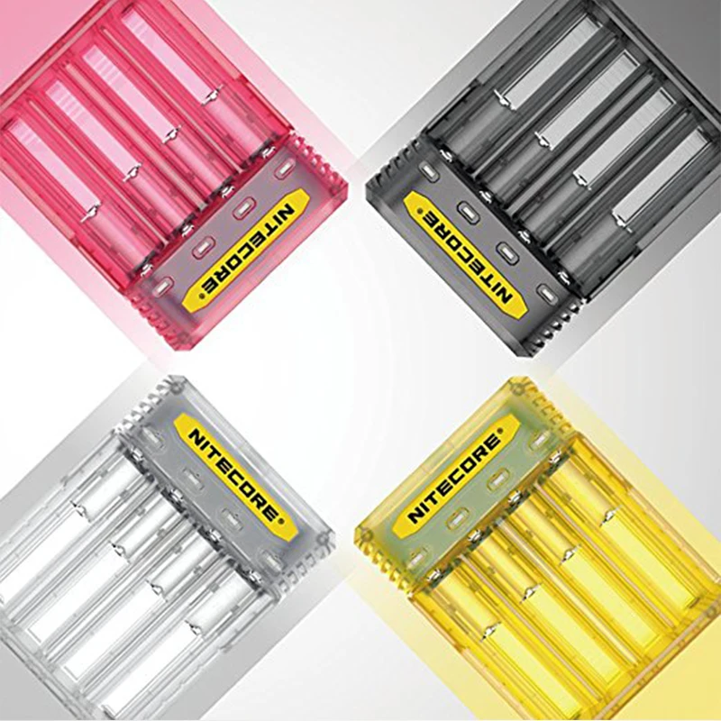 2018 NITECORE Q4 4 Bay 2A быстрая Зарядное устройство для батарей Li Ion (литий ионных IMR 16340 10440