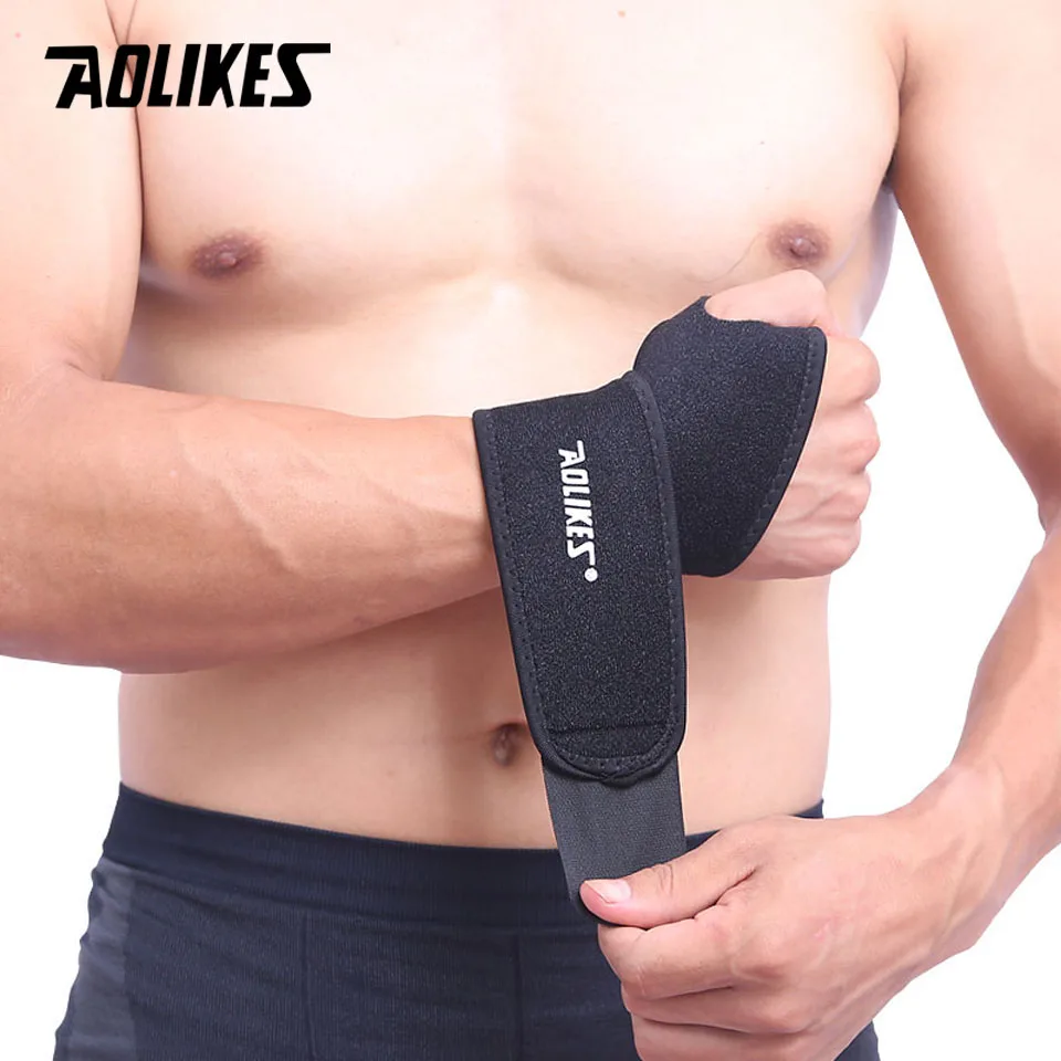 

1PCS AOLIKES Adjustable Steel Brace Wrist Support Splint Fractures Carpal Tunnel Sport Sprain for Weight Lifting Protector