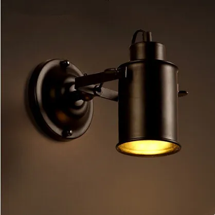 

Retro Iron Loft Industrial Vintage LED Wall Lights,Creative Child Wall Lamps Angle Can Be Adjusted,LED Wall Sconces