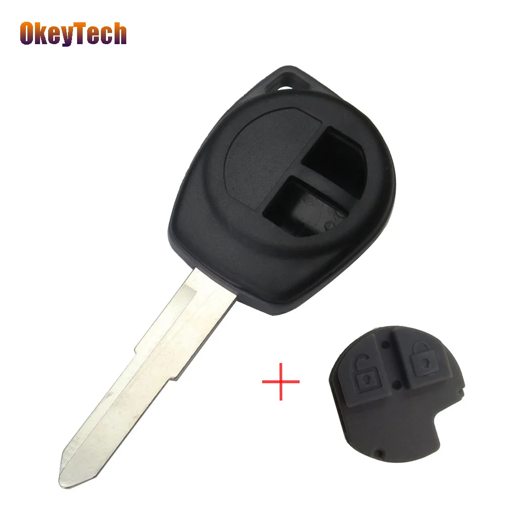 OkeyTech 2 кнопки дистанционный ключ брелок от машины корпус HU133R лезвие для Suzuki Vitara