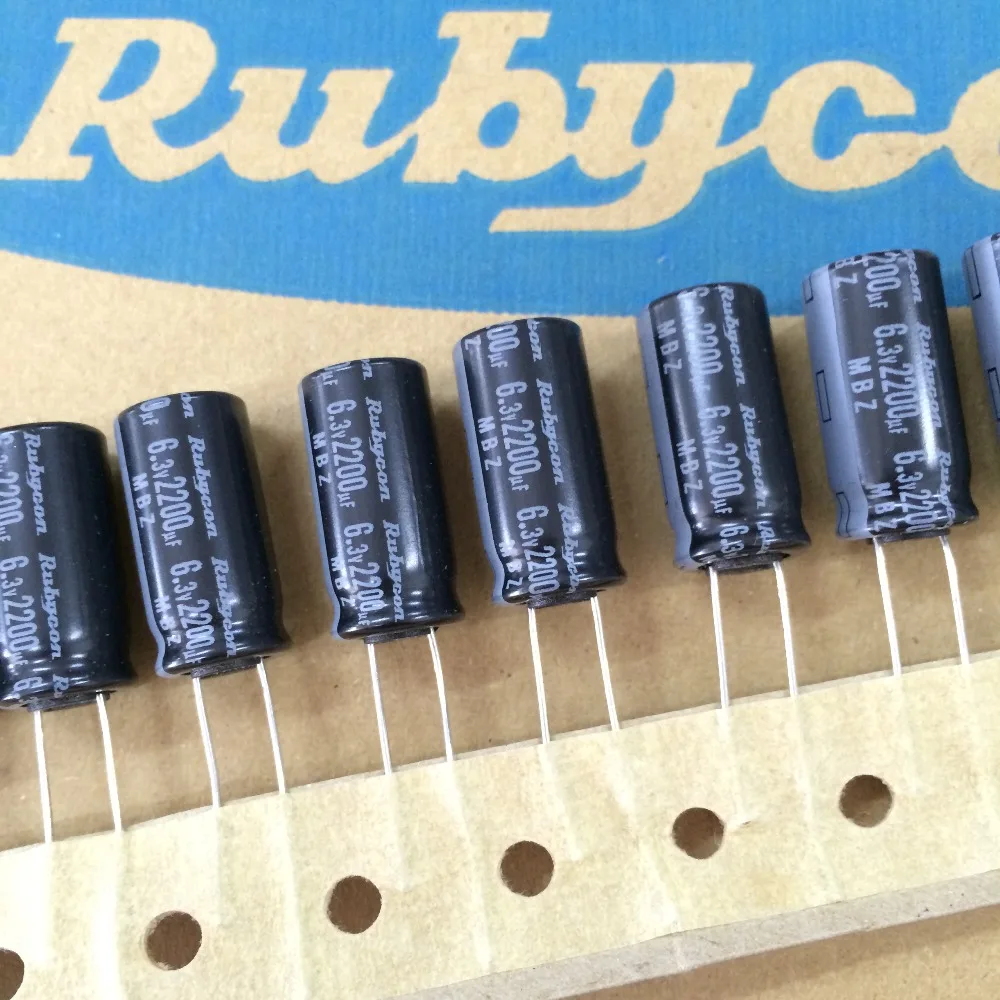 Buy 10pcs 2200uF 6.3V RUBYCON MBZ Series Ultra Low ESR