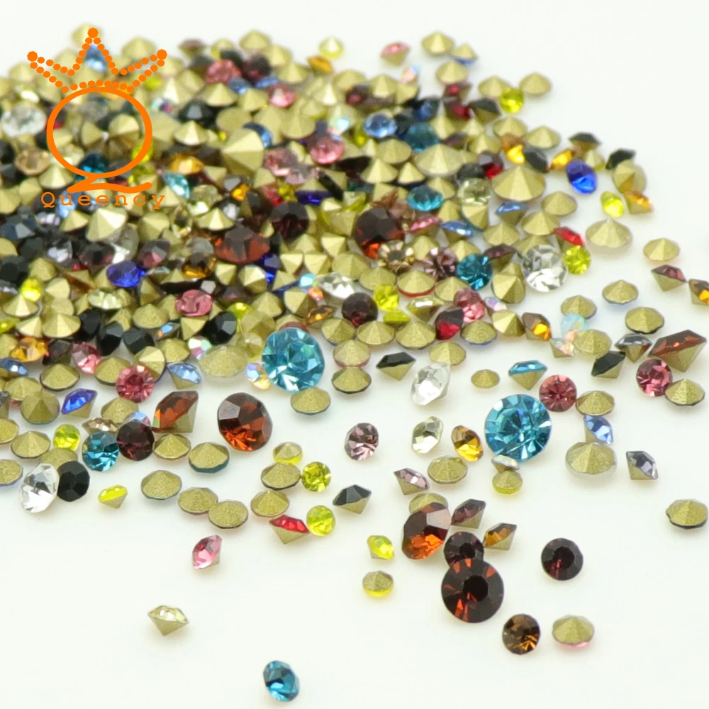 SS5.5 Small size multif colors pointback chaton crystal rhinestones nail art sales promotion with 1440pcs per bags|crystal rhinestone art|rhinestone