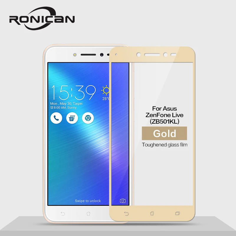 For Asus Zenfone Live ZB501KL Glass Tempered RONICAN Full Cover Protective Film Screen Protector for ZB501KL Tempered Glass Film (3)