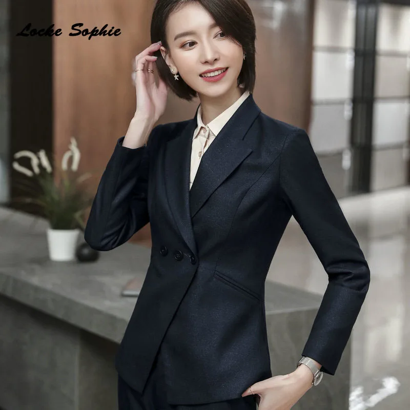 Women's Plus size Blazers coats 2019 Summer cotton Button Splicing Long sleeves Small Suits jackets ladies Skinny Blazers Suits